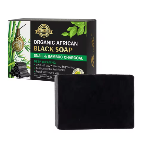 ORGANIC BLACK SOAP  COCOA BUTTER &VITAMIN E