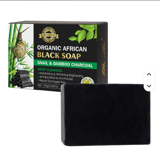ORGANIC BLACK SOAP  COCOA BUTTER &VITAMIN E