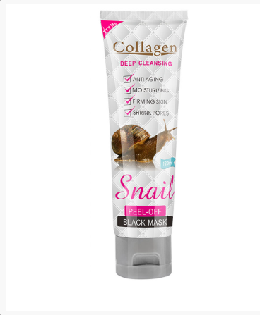 Collagen Peel-Off Black Mask with Snail Extract 120ml – Deep Cleansing & Hydrating for Radiant Skin