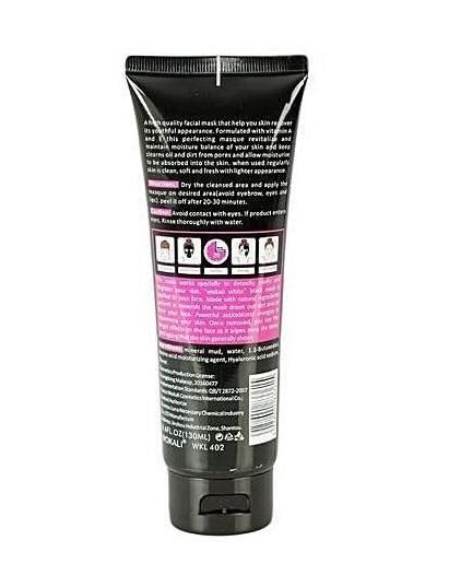 Wokali White Black Mask 130ml – Detoxifying Charcoal Peel Off Treatment for Female Skin