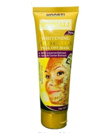 Wokali Whitening Gold Caviar Peel Off Mask 130g – Brightening & Deep Cleansing for All Skin Types